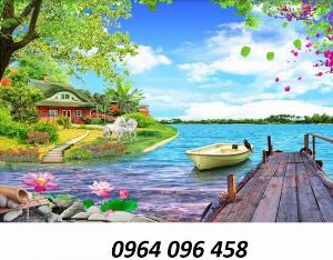 Tranh phong cảnh - tranh gạch 3d phong cảnh - 676XP