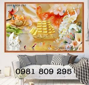 Tranh gạch 3d chim công treo ở đâu