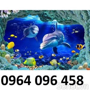 Gạch tranh 3d ốp bể bơi - GG54