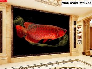 Tranh cá chép phong thủy - tranh gạch 3d cá chép - HBH5
