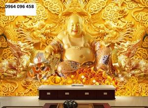 Tranh 3d phật di lặc - tranh gạch 3d phật di lặc - FDS2