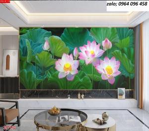 Tranh hoa sen - tranh gạch 3d hoa sen - 66XP