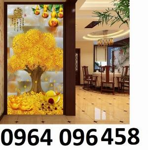 Tranh cây kim tiền - tranh gạch 3d cây kim tiền - CZ3