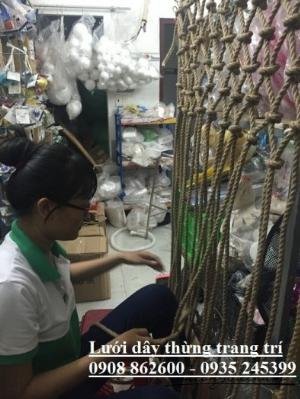 Lưới Đan Bằng Dây Thừng Trang Trí