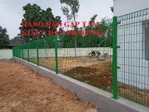 Hàng rào lưới thép hàn gập tam giác 2 đầu