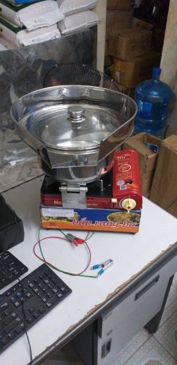Máy nổ bắp rang bơ inox nổ bỏng