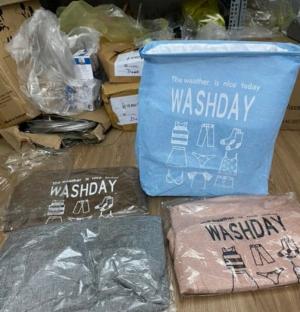 Giỏ đựng quần áo bằng vải Washday
