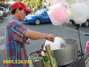 Máy làm kem bông máy kẹo bông gòn inox