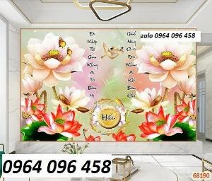 Tranh hoa sen - tranh gạch 3d hoa sen - VCX3