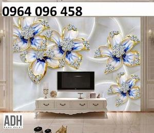 Tranh gạch 3d ốp tường sau tivi - CVV4
