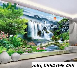 Tranh cảnh đồng quê - tranh gạch 3d cảnh đồng quê - 644XP