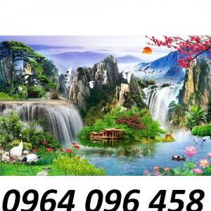 Tranh cảnh đồng quê - tranh gạch 3d cảnh đồng quê - 644XP