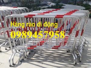 Hàng rào di động có bánh xe, hàng rào di động inox304, Hàng rào phản quang