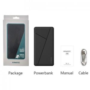 Pin Sạc Dự Phòng Romoss Pie10 Dung Lượng 10000mAh Lõi Polymer Siêu Bền , Siêu Mỏng