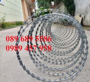 Dây kẽm gai bùng nhùng, dây kẽm gai hình cầu, dây kẽm gai chống trộm, Dây thép gai biệt thự