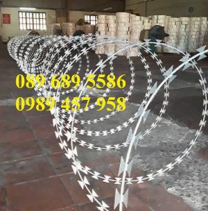 Dây kẽm gai bùng nhùng, dây kẽm gai hình cầu, dây kẽm gai chống trộm, Dây thép gai biệt thự