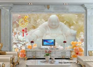 Tranh gạch 3d ốp tường phòng khách - 44XY