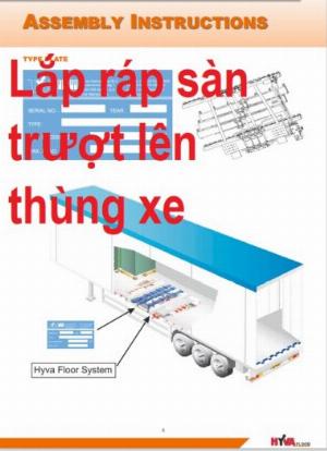 Sàn trượt tự đổ Hyva: giải pháp đổ hàng rời hiệu quả nhất