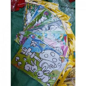 Set 10 tranh cát tô màu trẻ em khổ A4 (28x22cm)