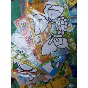 Set 10 tranh cát tô màu trẻ em khổ A4 (28x22cm)