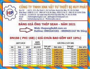 Giá mới ống thép SEAH cập nhật