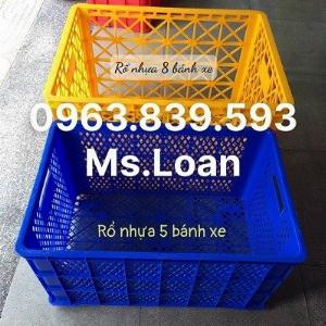 Rổ nhựa có bánh xe chuyên dùng trong ngành may mặc giá sỉ trên toàn quốc. 0963.839.593 Ms.Loan