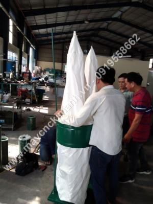 Máy hút bụi công nghiệp 2 túi giá rẻ cho xưởng gỗ nhỏ tại tphcm, Bình dương, Bình Mỹ