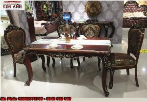 Bàn ghế ăn cổ điển giá rẻ bình dương