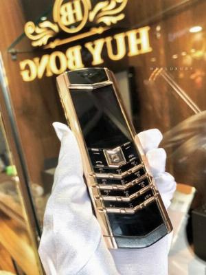 Vertu Signature Rose Gold vàng hồng nguyên khối