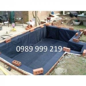 Màng hdpe chống thấm 0.75mm,khổ 5m dài 50m lót bể tròn cá koi