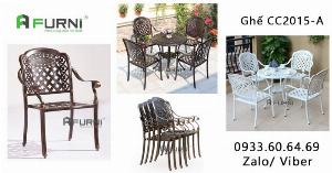 Ghế Café Outdoor Có Tay Đẹp Sang Trọng Nhập Khẩu Nhôm Đúc Sơn Tĩnh Điện HCM CC2015-A