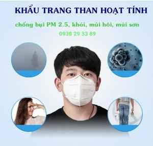 Khẩu Trang 6 Lớp Than Hoạt Tính 2021 Chống Bụi Pm2.5 Có Bộ Lọc Khí