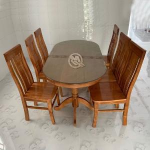 Bộ bàn ghế ăn gỗ cao cấp, hiện đại, giá tại xưởng Dầu Tiếng, Bến Cát | Nhiều khuyến mãi SỐC