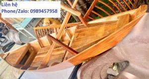 Thuyền gỗ 3m, 4m trưng bày hoa quả siêu thị, khách sạn, nhà hàng