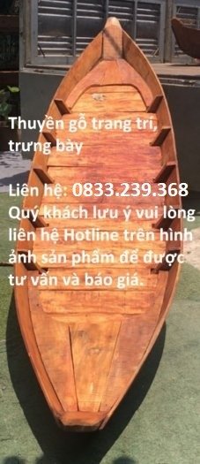 Thuyền gỗ trang trí, trưng bày siêu thị, nhà hàng