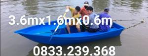 Xuồng composite 3.6m x1.6m x 0.6m đi vịnh, hồ, sông