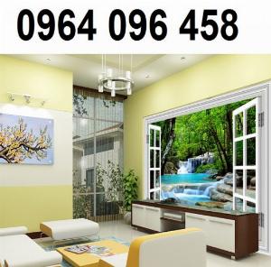 Tranh gạch 3d phong cảnh vườn hoa thiên nhiên - GVC44