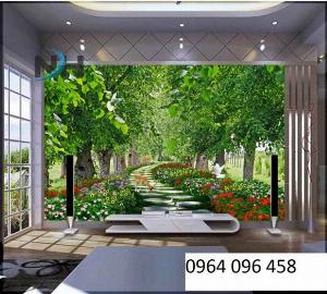 Tranh gạch 3d ốp tường cảnh thiên nhiên - MNB55