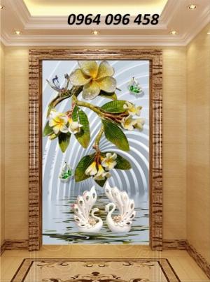 Tranh 3d - tranh gạch 3d trang trí phòng khách - NBV43