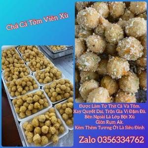 CHẢ CÁ TÔM VIÊN XÙ khay 500 gram