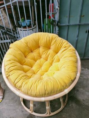 Ghế papasan mây nệm nhiều màu