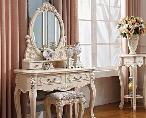 Bàn ghế trang điểm cổ điển cao cấp, đẹp kinh điển| Nội thất Kim Anh