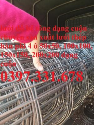 Lưới đổ bê tông phi 4 a100x100, a150x150, a200x200 giá tốt tại Hà Nội