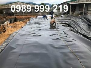 Màng đen nylon hdpe 0.8mm 200m2-170kg khổ 4m dài 50m phủ mái che lấp-kho Bạch Đằng