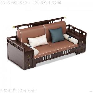 Những bộ Sofa gỗ tự nhiên- thiết kế mang nét châu Âu| Giá rẻ tháng 11 tại Nội thất Kim Anh, Bình Dương