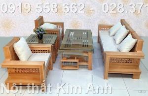 Những bộ Sofa gỗ tự nhiên- thiết kế mang nét châu Âu| Giá rẻ tháng 11 tại Nội thất Kim Anh, Bình Dương