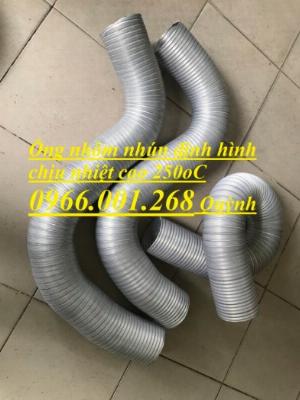 Ống nhôm nhún , ống nhôm cứng phi 100,phi 125,phi 150,phi 200 ống kéo giãn 3m , ống chịu nhiệt cao