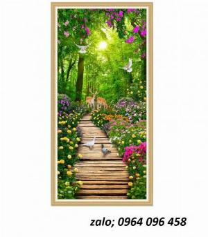 Tranh gạch men 3d trang trí phòng khách - KDS22