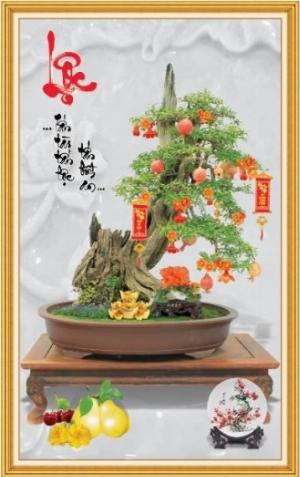 Tranh gạch men 3d trang trí phòng khách - KDS22