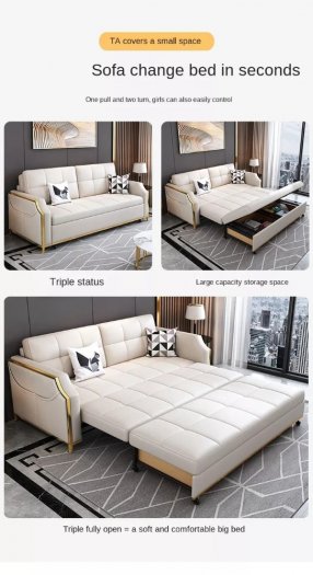 Mẫu ghế gỗ dài kéo ra thành giường HOT nhất hiện nay